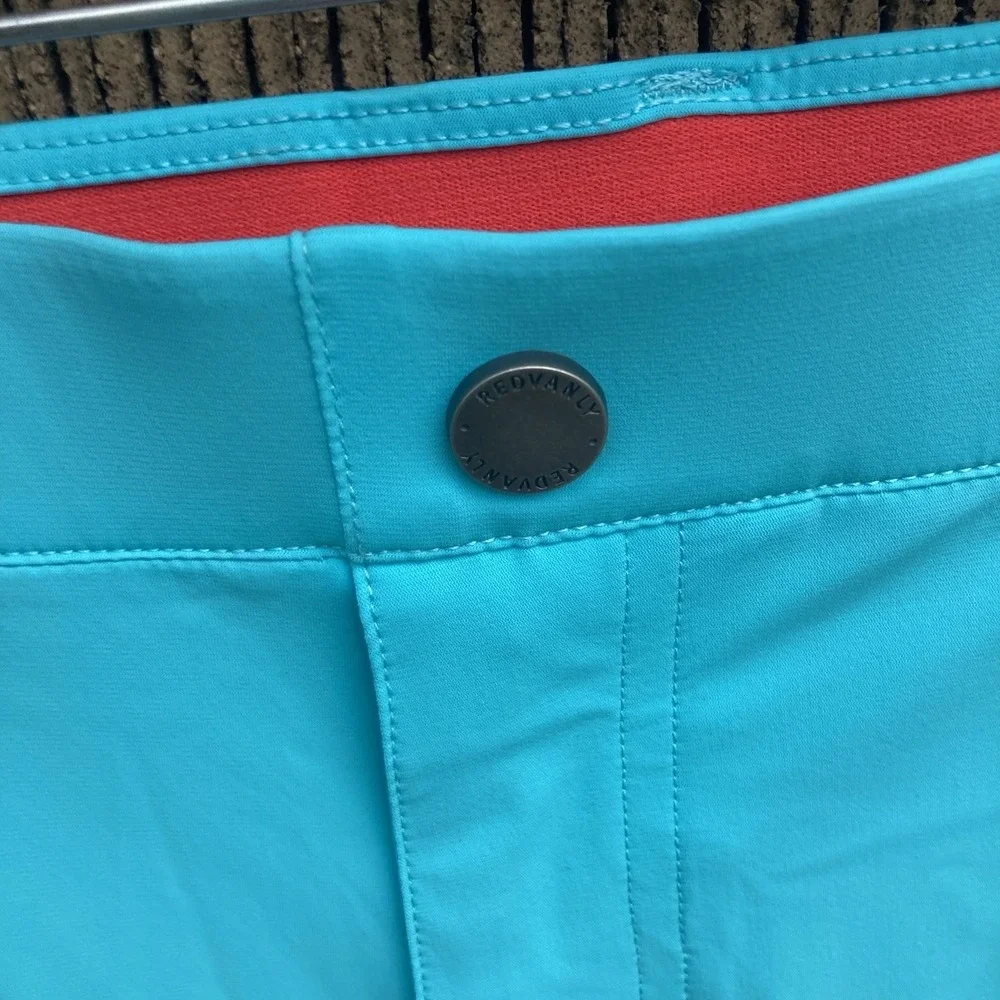 Redvanly Men's 2XL Hanover Golf Shorts Curacao Turquoise Glyding Nylon 9